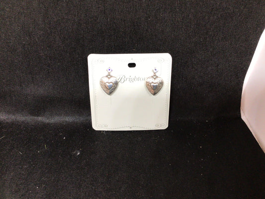 One Heart Post Drop Earring