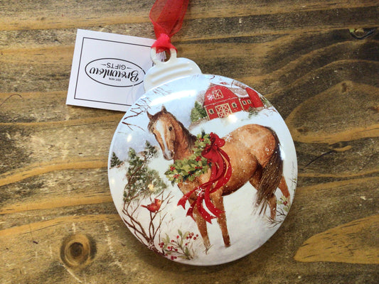 Winter Horse Ornament