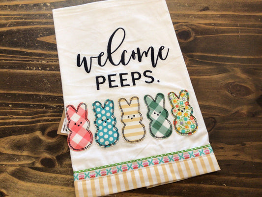 Welcome Peeps Tea Towel