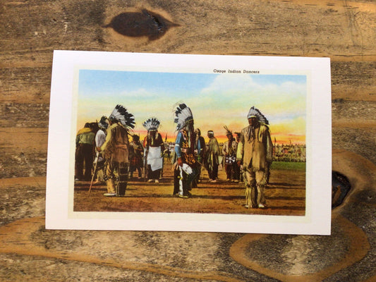 Osage Indian Dancers Postcard