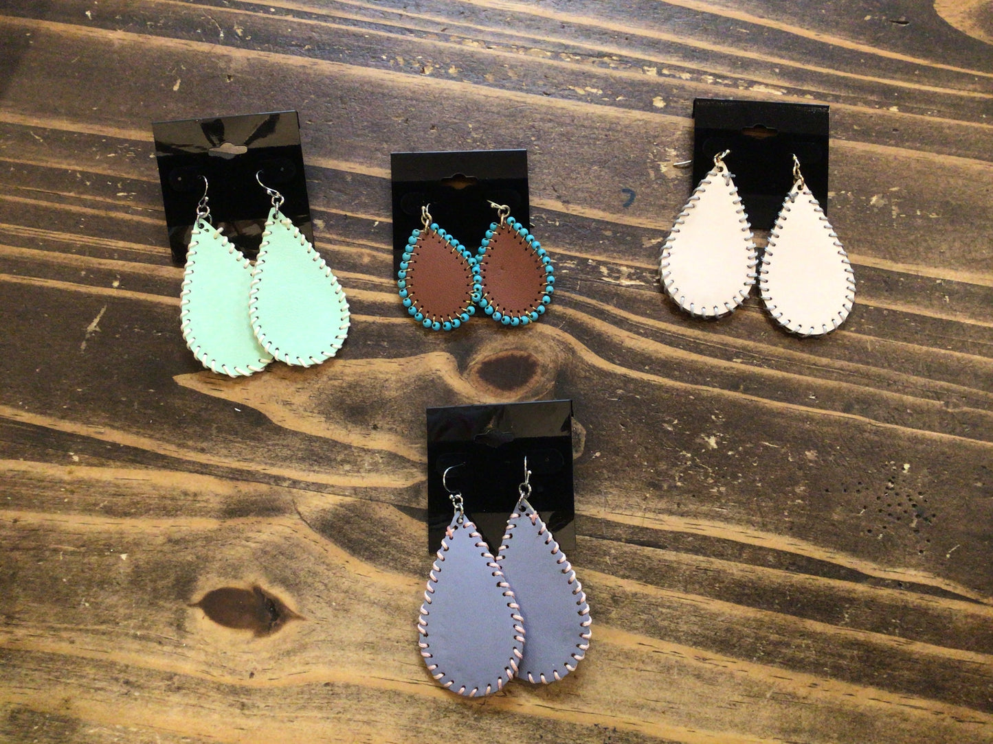 Leather Dangle Earrings