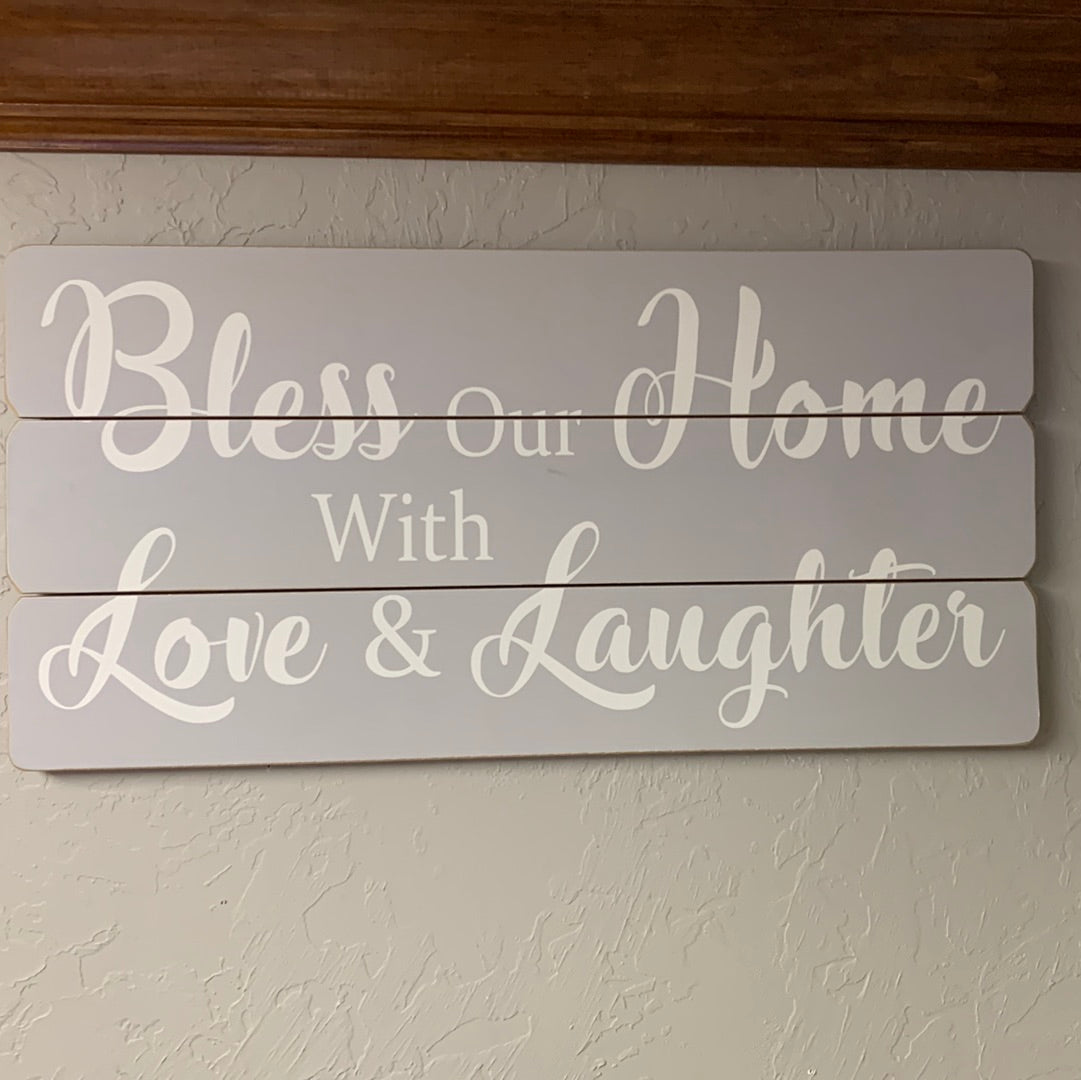 Bless Our Home Pallet Sign
