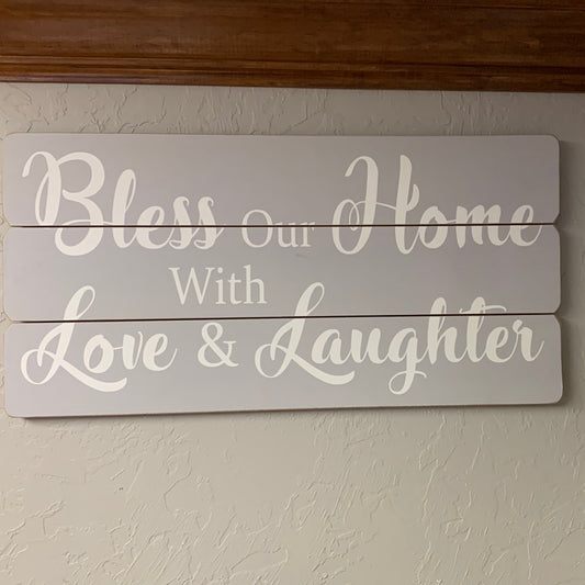 Bless Our Home Pallet Sign