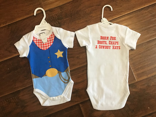 Cowboy Born for Boots Onesie