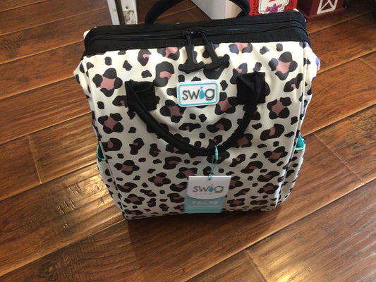 Swig Packi Luxy Leopard Backpack Cooler