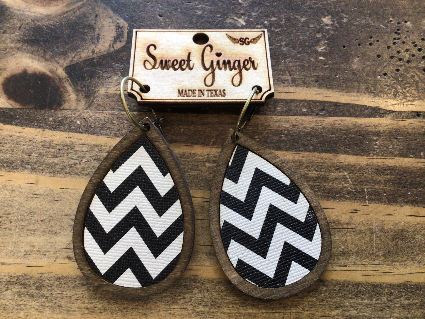Sweet Ginger Large Teardrop Earrings
