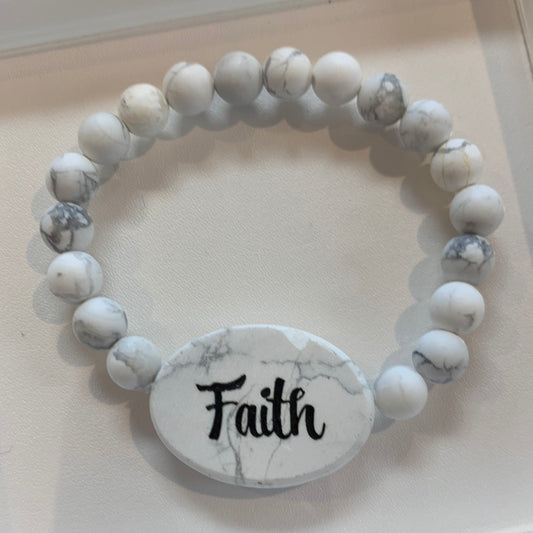Assorted Christian Stone Bracelets
