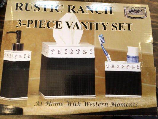 M&F Rustic Ranch Bathroom Set