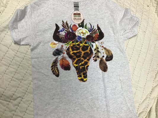 Floral Cowskull T-Shirt