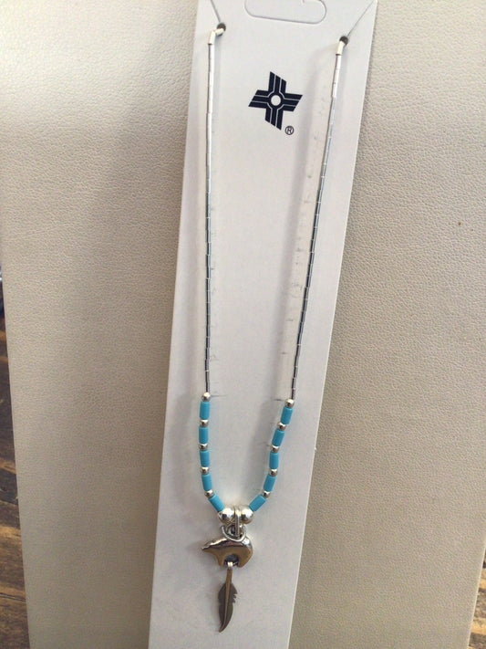 SS Small Bear/Feather Necklace