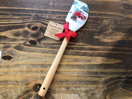 Red Truck Christmas Spatula