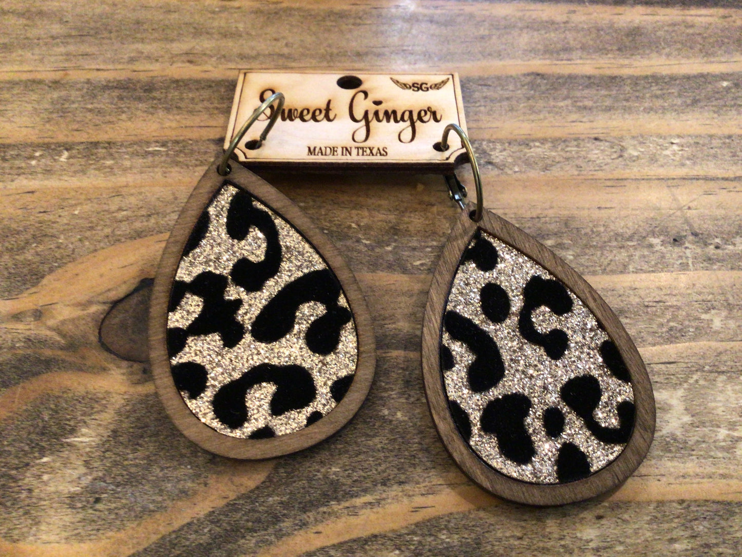 Sweet Ginger Large Teardrop Earrings