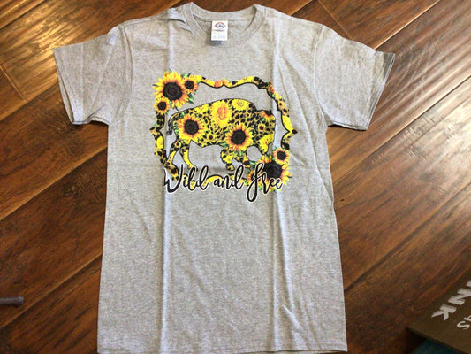 Buffalo Sunflower T-Shirt