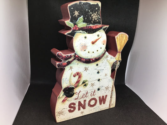Let It Snow Snowman Sitter