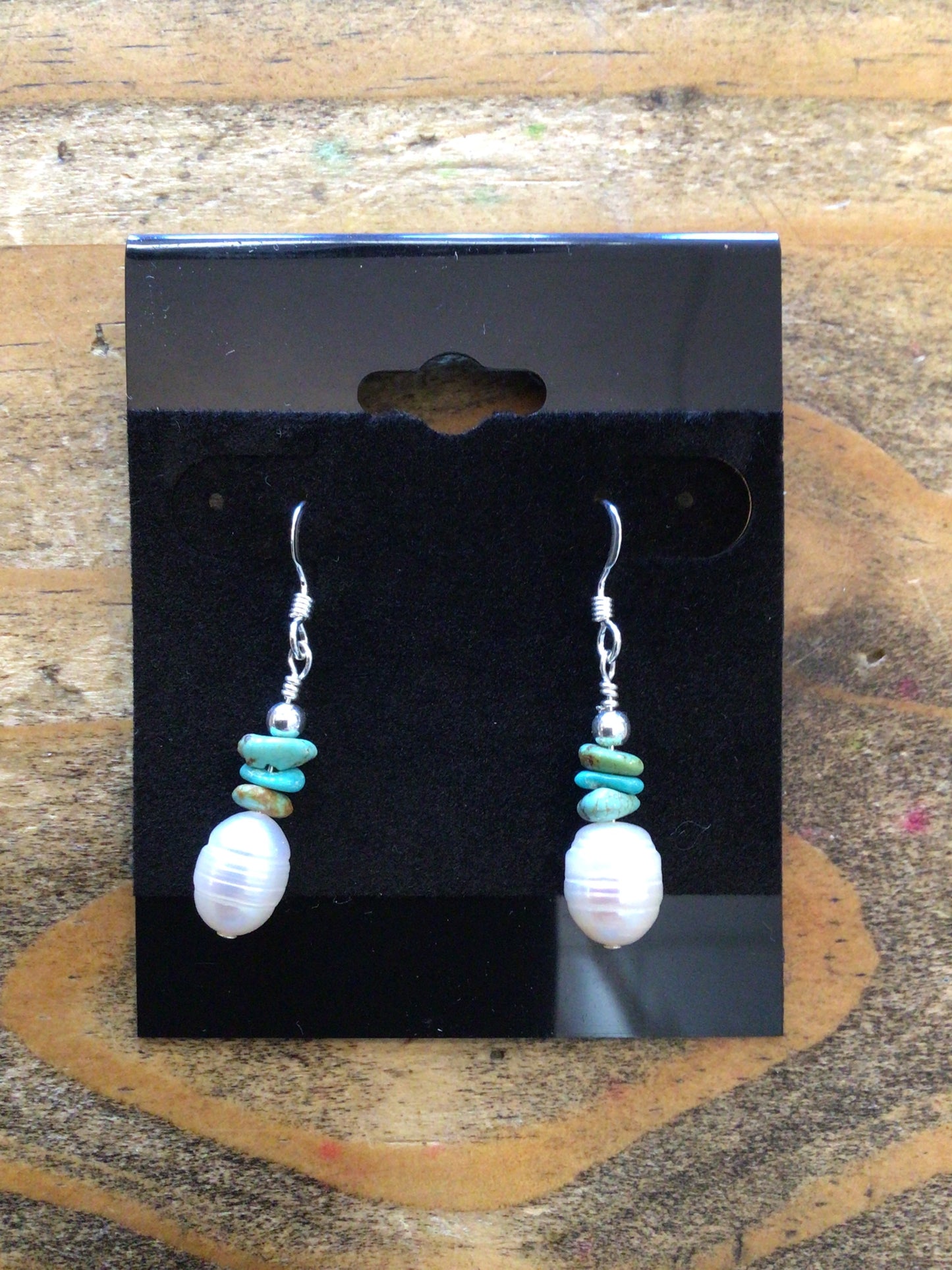 SS Opal Turquoise Dangle ER