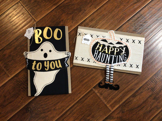 Mudpie Halloween Pillow Wrap