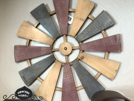 Large Wooden Windmill