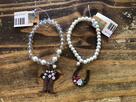 Floral Accent Bracelets