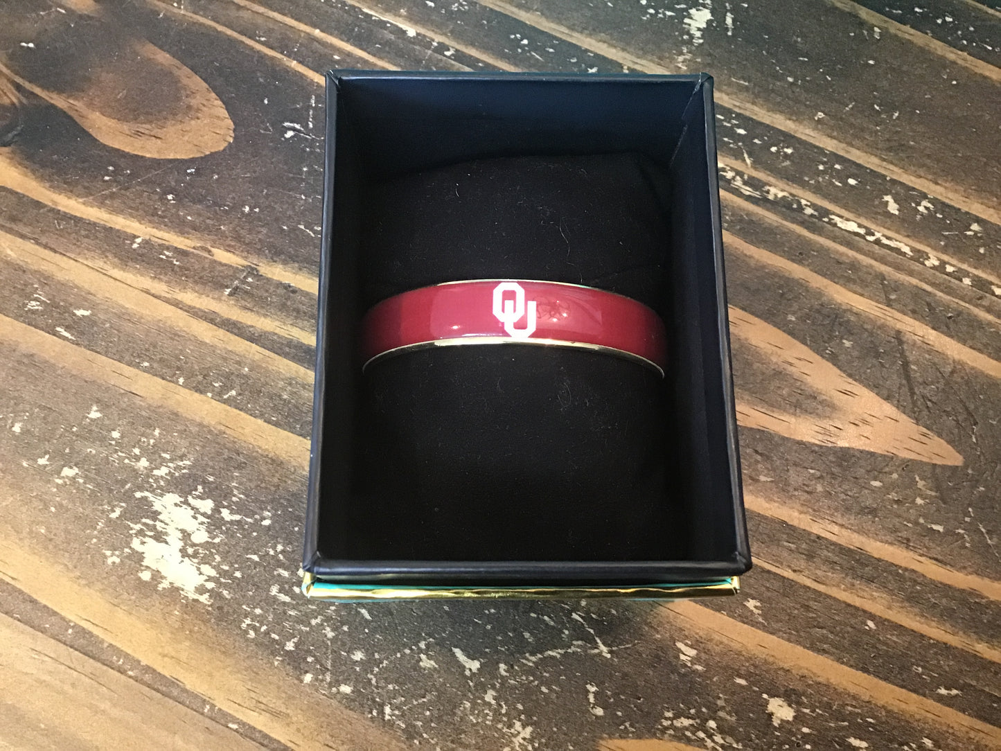 Rustic Cuff OU Crimson Bracelet