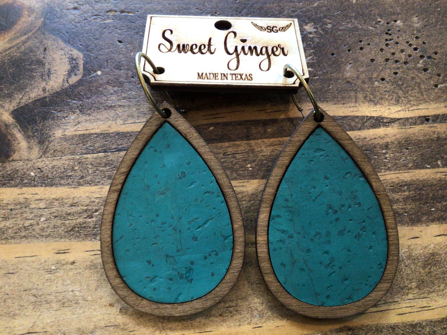 Sweet Ginger Large Teardrop Earrings