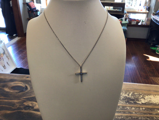 Color Drops Cross Necklace