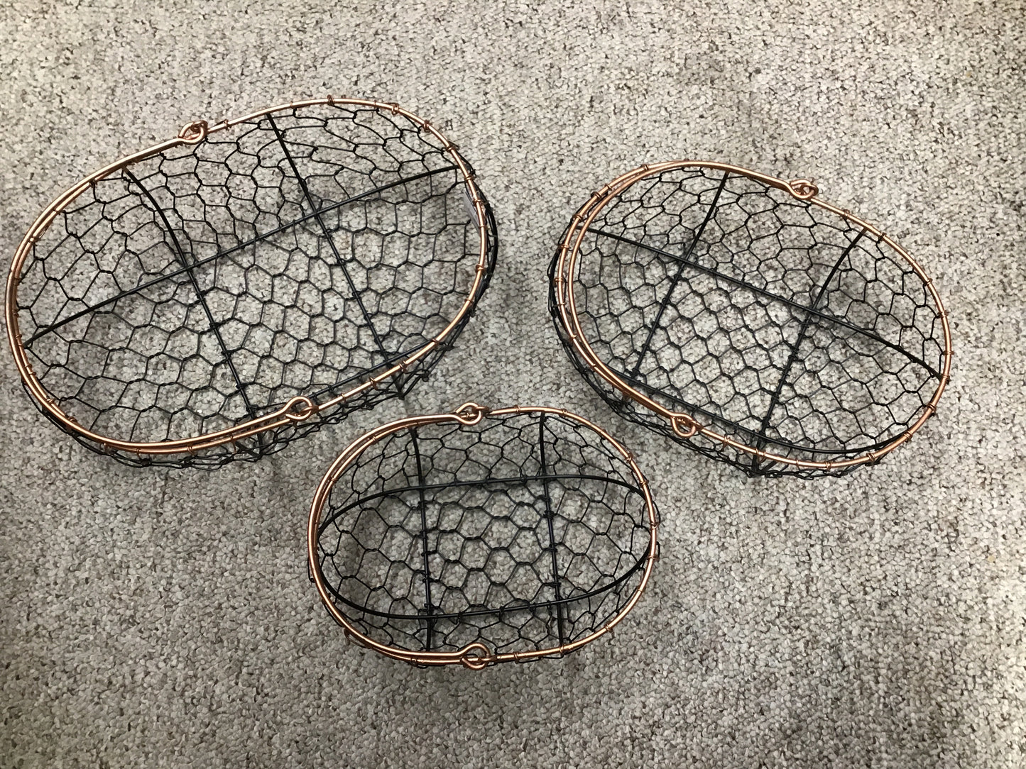 Assorted Wire Gathering Baskets