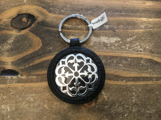 Black Ferrara Leather Keyfob