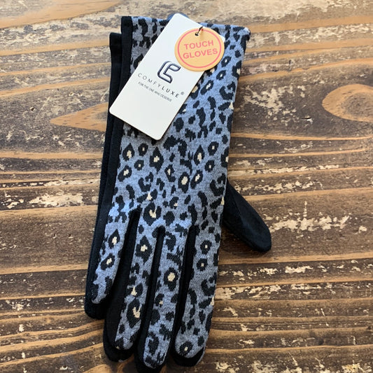 Comfyluxe Leopard Print Touch Screen Gloves