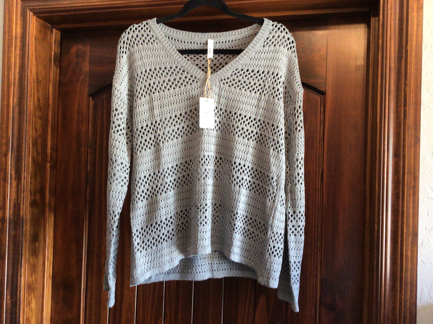 Wishlist Crochet Pointelle Sweater Top