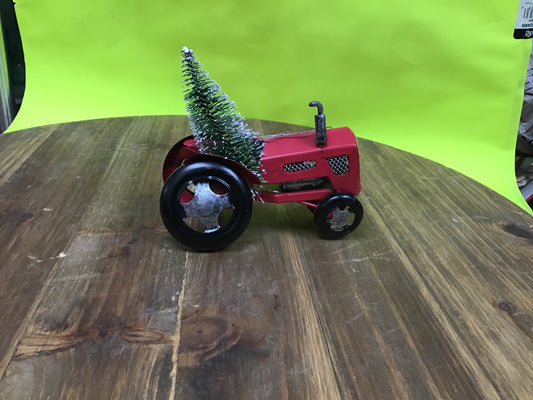 Metal Tractor Ornament