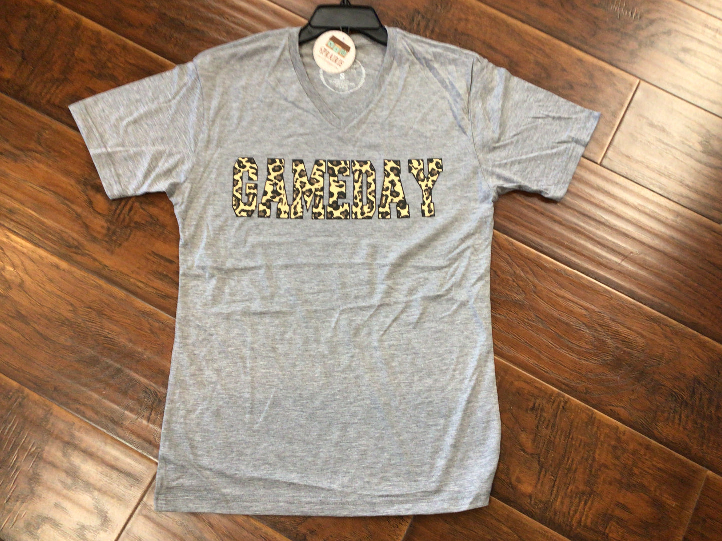 Leopard Print Gameday V-Neck