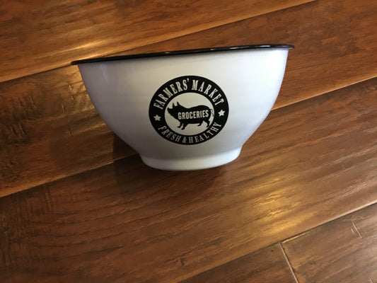 Medium Farmers Market Groceries Mixing Bowl