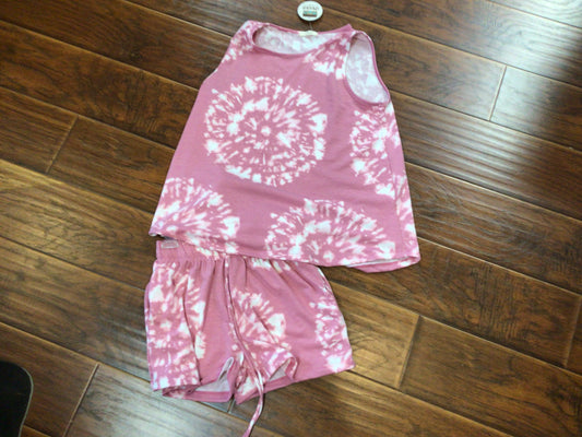 French Tie-Dye Tank w/ Short Set