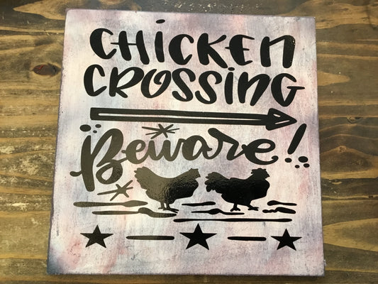 Chicken Crossing Beware