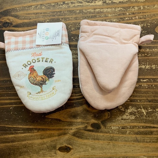 Local Market Red Rooster Grabber Mitt