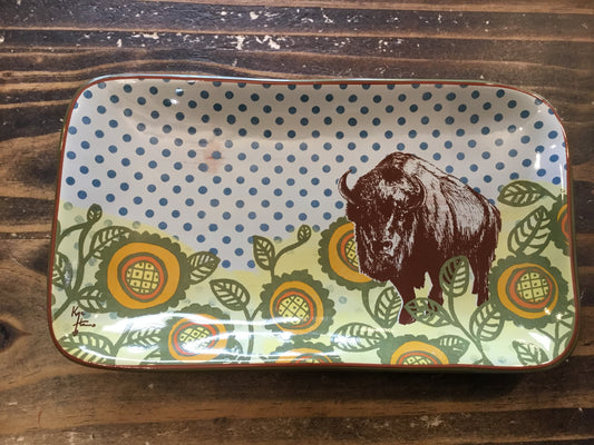 Bison Snack Rectangle Plate