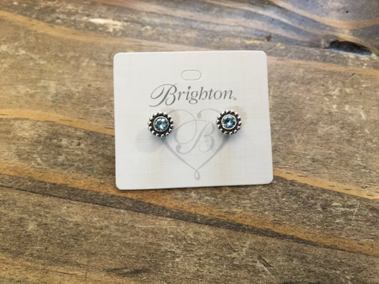 Twinkle Aquamarine Mini Post Earring