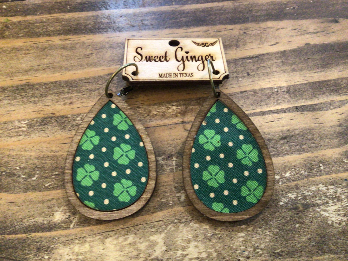 Sweet Ginger Large Teardrop Earrings