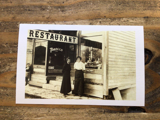 Restaurant Scene Postcard