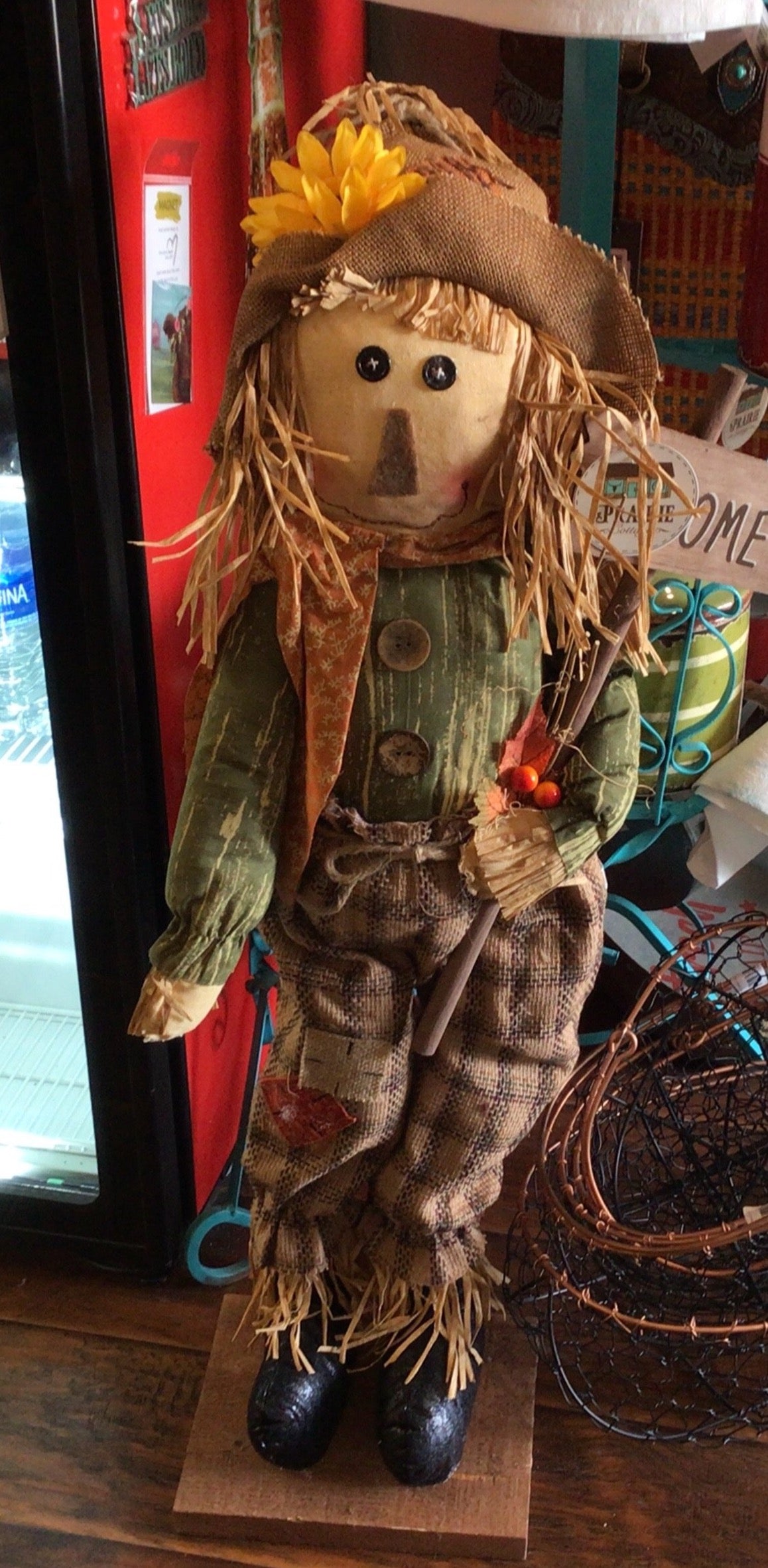 Farm Harvest Scarecrow Stander