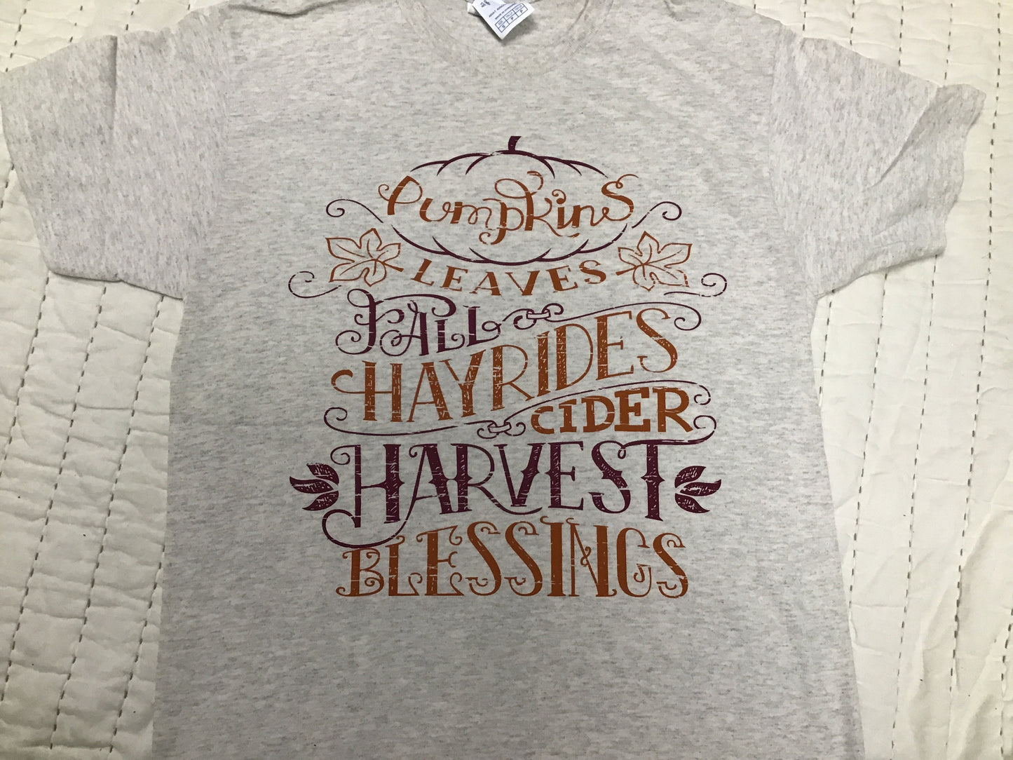 Pumpkins Leaves Fall T-Shirt