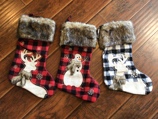 Faux Fur Trimmed Stockings