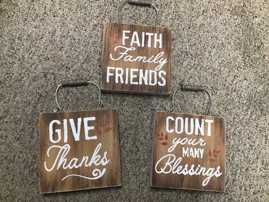 Assorted Bucket Handle Plaques
