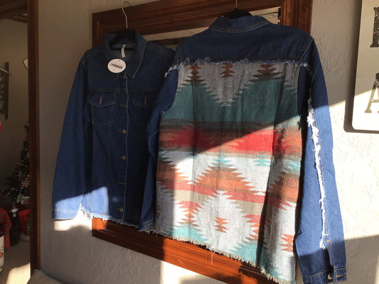 Blue Jean Aztec Jacket