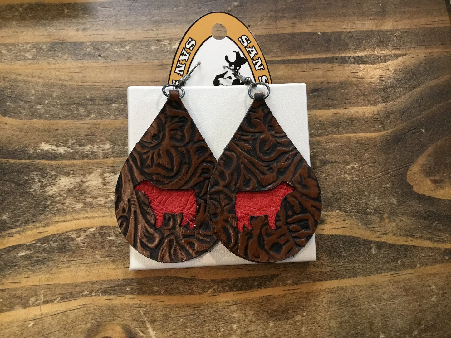 San Saba Equine Leather Asstd. Earrings