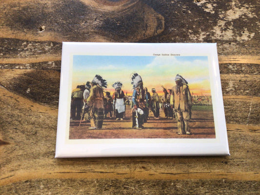 Osage Indian Dancers Magnet