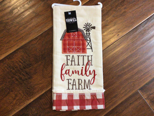 Faith Family Farm Tea Towel
