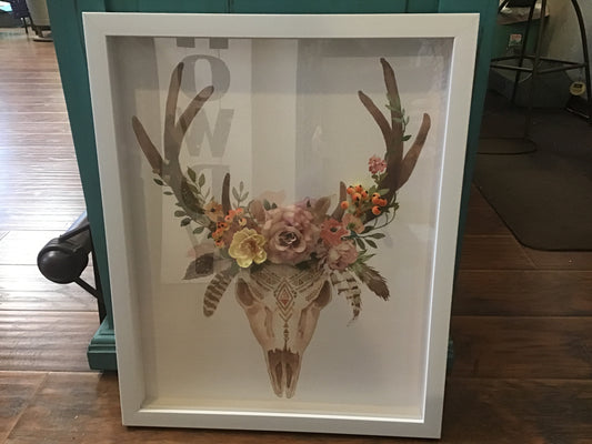 Cow Skull 3D Wall Art